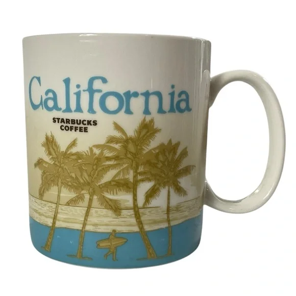 StarbucksCali State Palm California Cup Coffee Mug Collector Icon Series 16oz - Picture 1 of 10